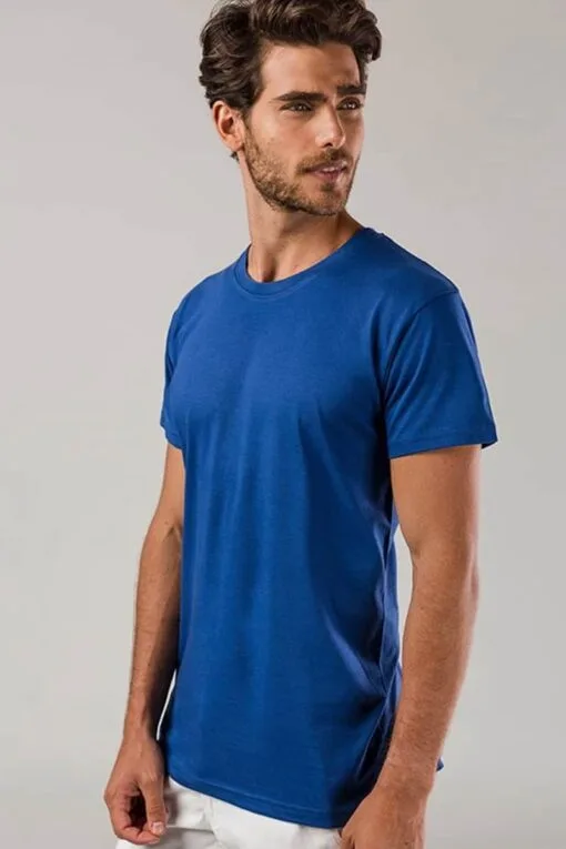 T-shirt Homem Azul Real