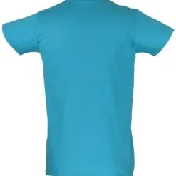 T-shirt azul traseira