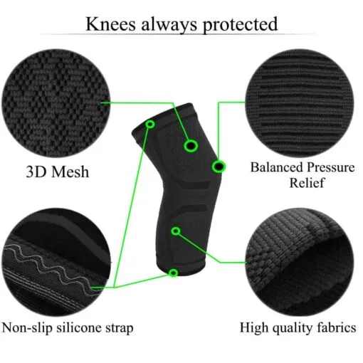Elastic knees pad protection