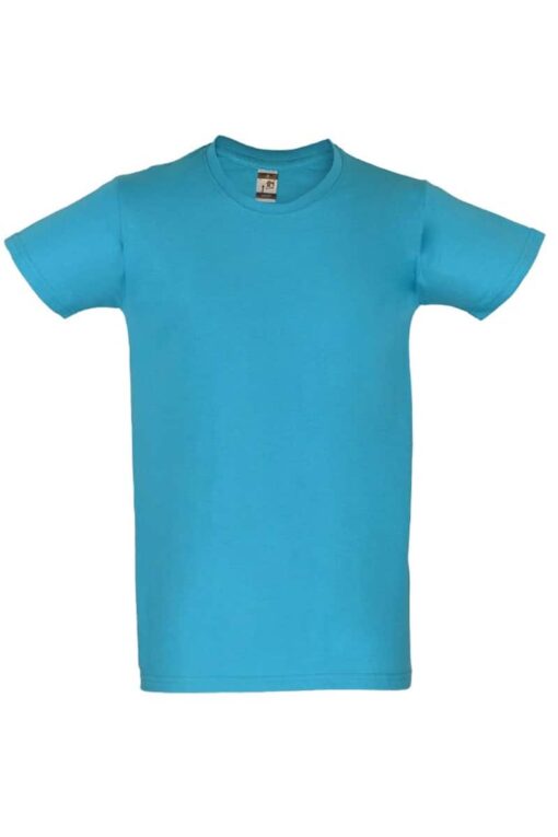 T-shirt azul lateral